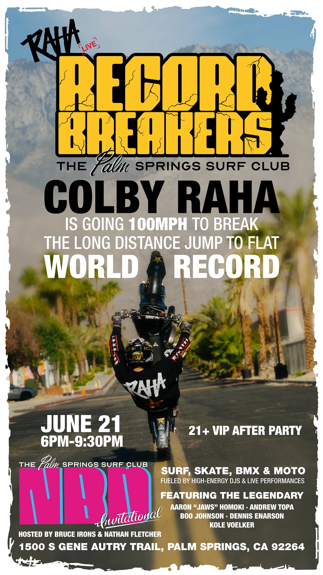 Record Breakers event poster, story size
