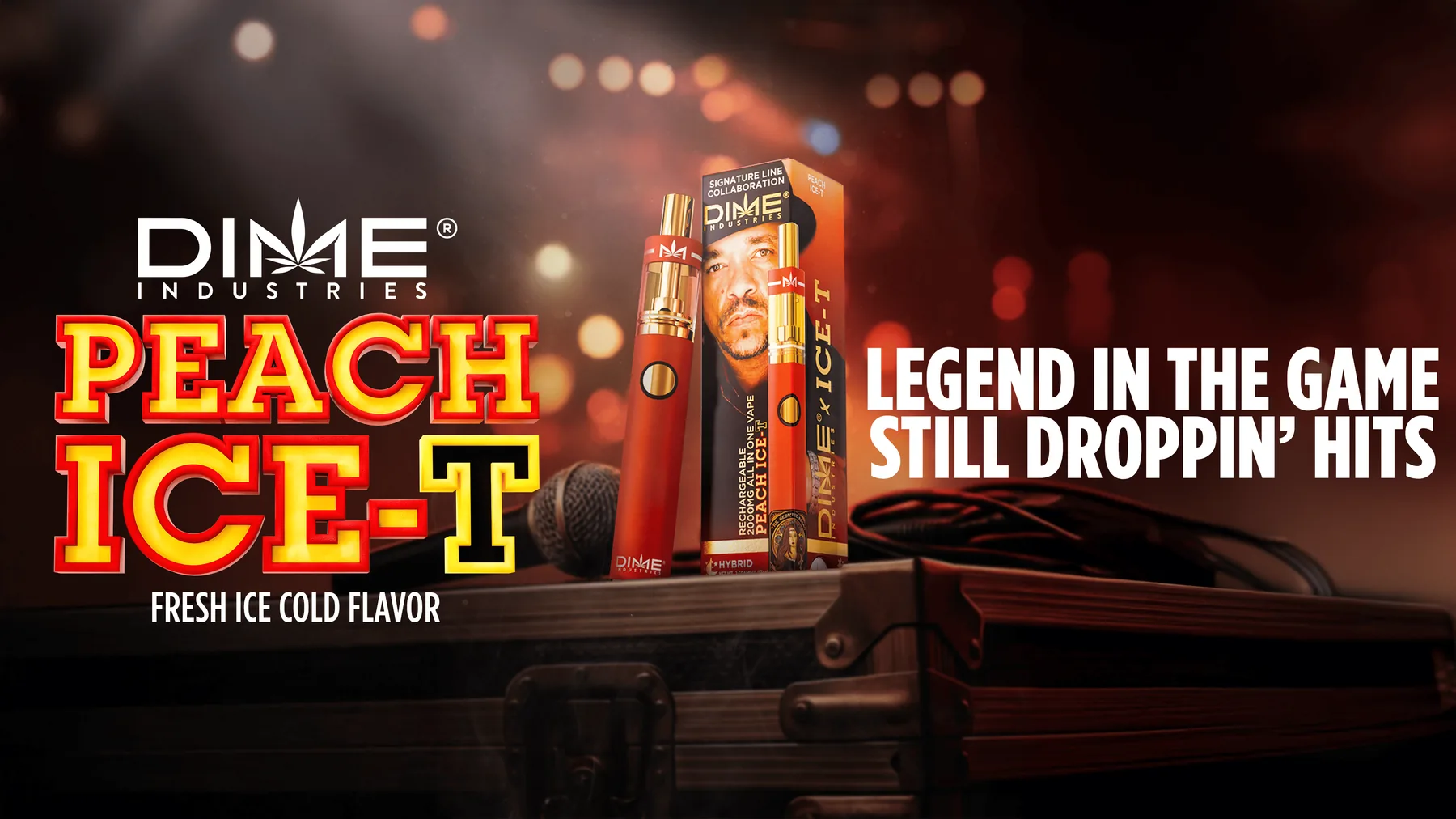 Peach ICE-T web banner, wide crop